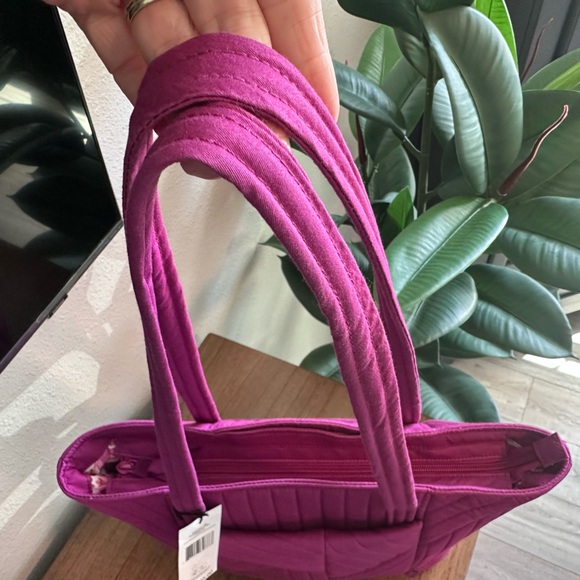 NWT - Vera Bradley Dark Raspberry Quilted Tote - Picture 10 of 11